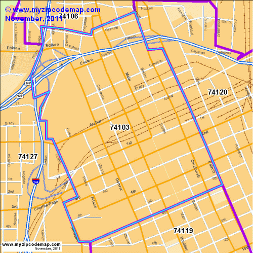 map of 74103