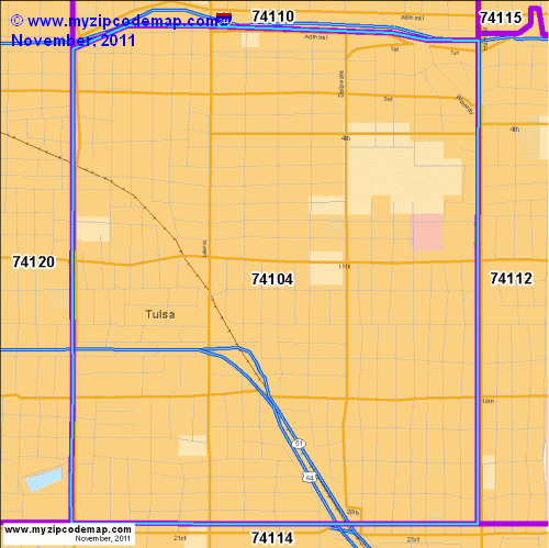 map of 74104