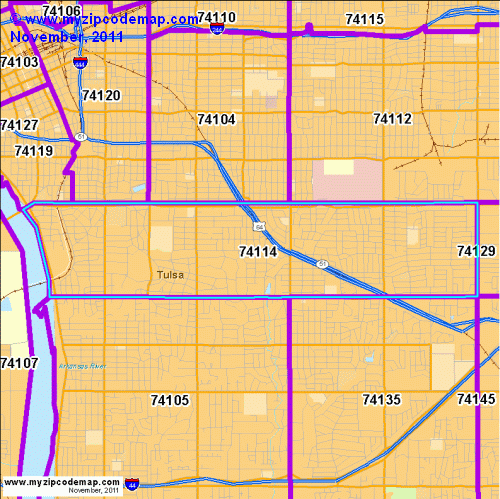 map of 74114