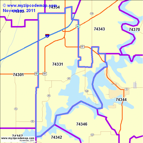 map of 74331