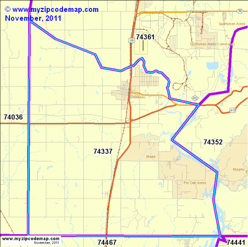 map of 74337