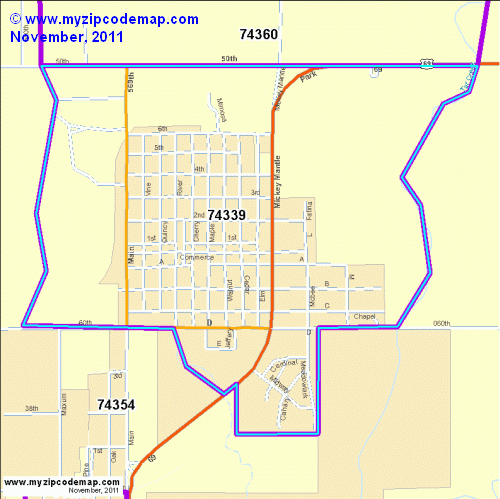 map of 74339