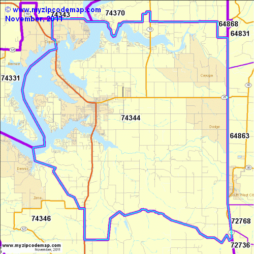 map of 74344