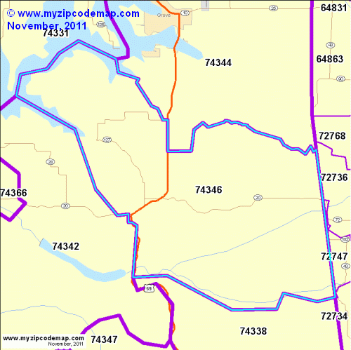map of 74346