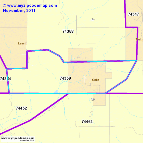 map of 74359