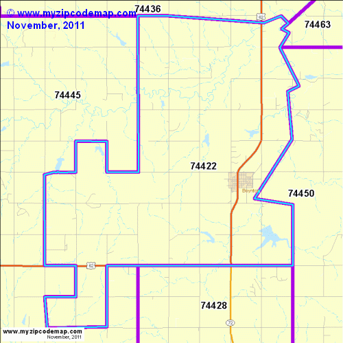 map of 74422