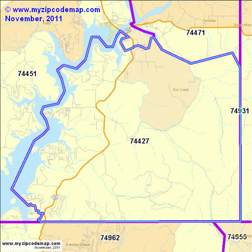 map of 74427