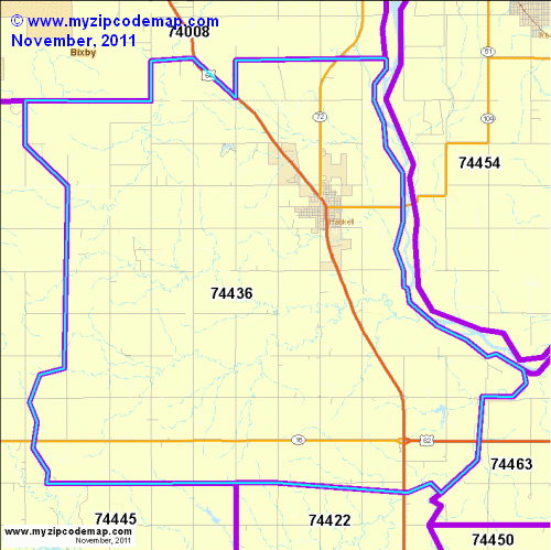 map of 74436
