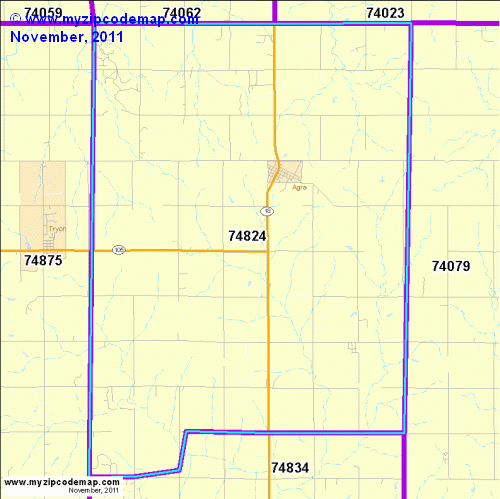 map of 74824