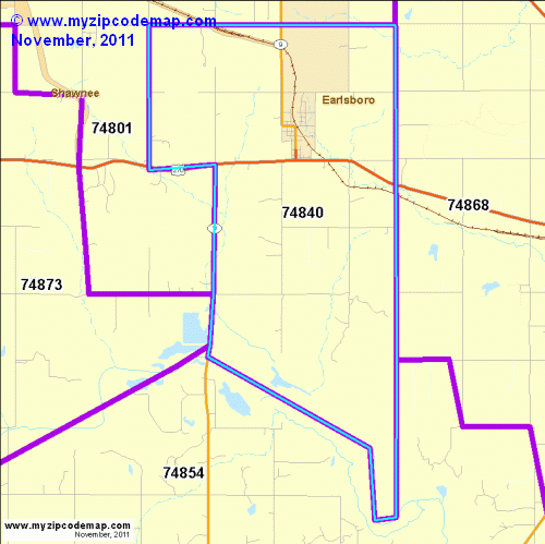 map of 74840