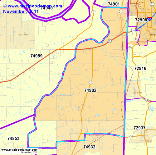 map of 74902