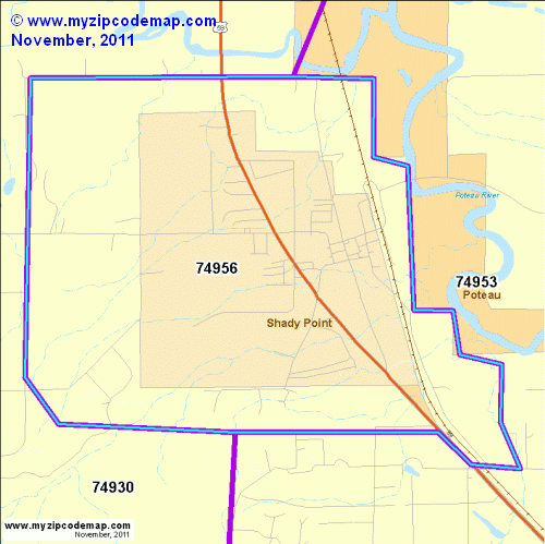 map of 74956