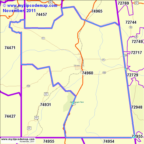 map of 74960