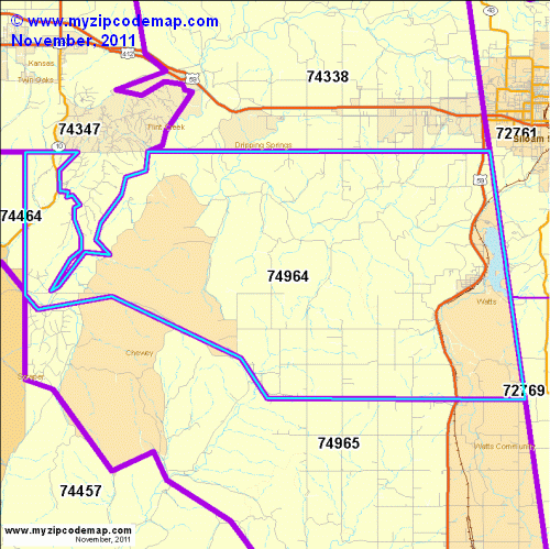 map of 74964