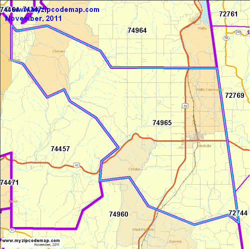map of 74965
