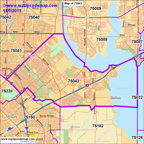 map of 75043