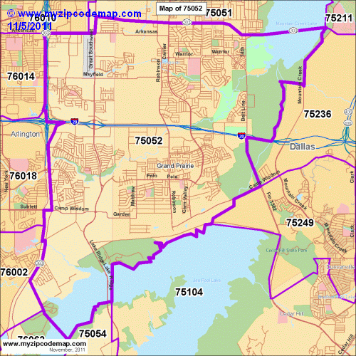 map of 75052