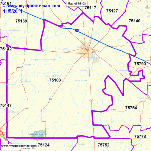 map of 75103