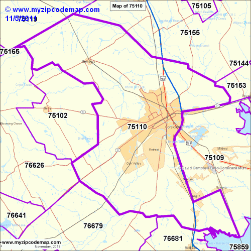 map of 75110