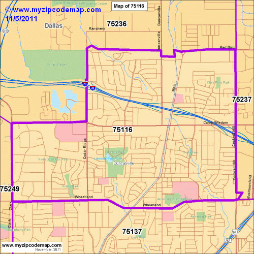 map of 75116