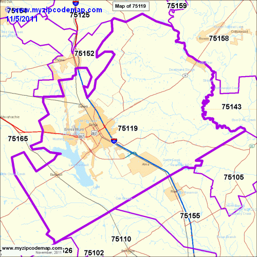 map of 75119