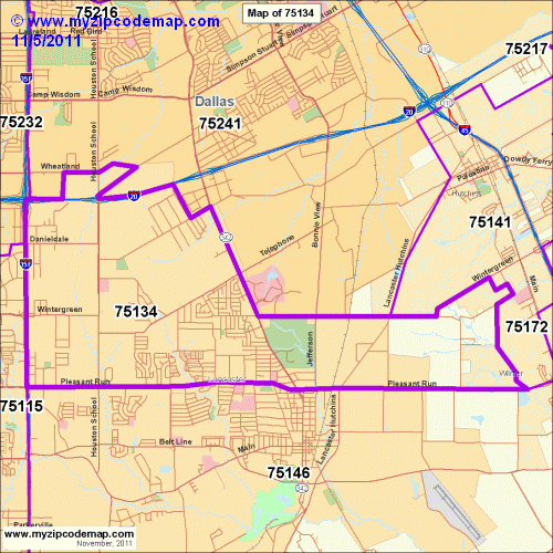 map of 75134