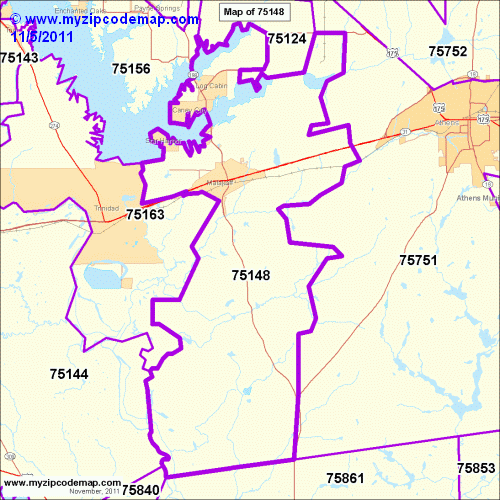 map of 75148
