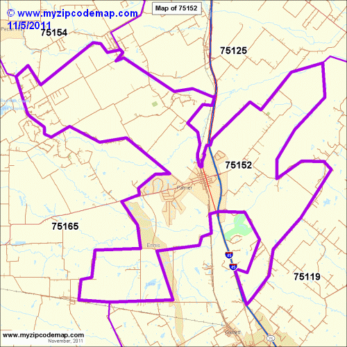 map of 75152