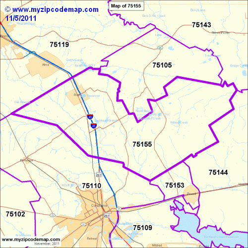 map of 75155