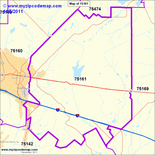 map of 75161