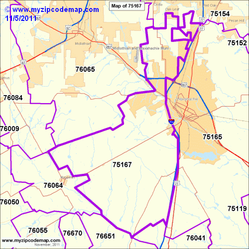 map of 75167
