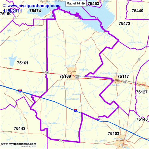map of 75169