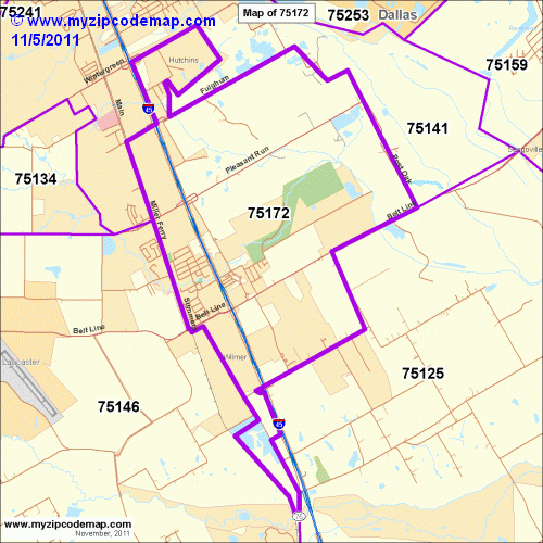 map of 75172