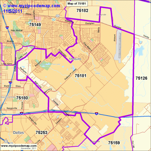 map of 75181