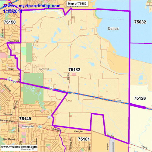 map of 75182