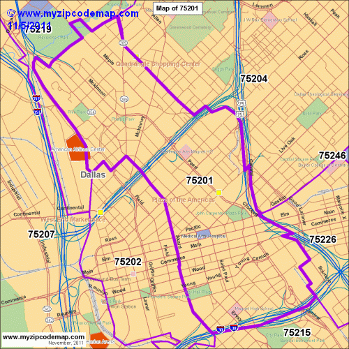 map of 75201