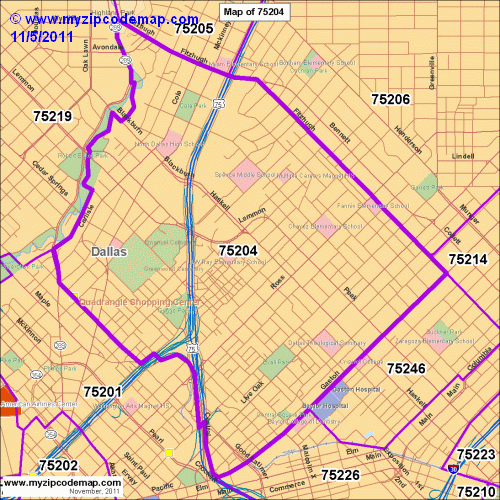 map of 75204