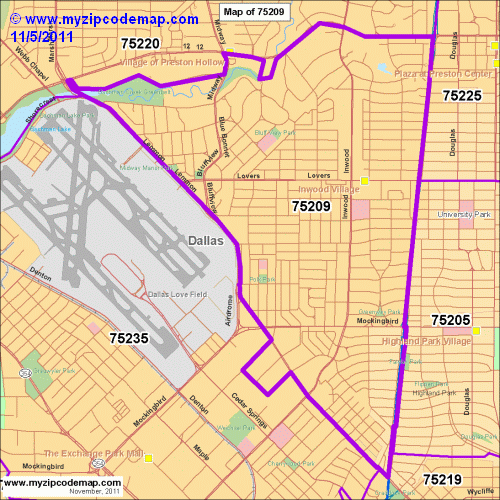 map of 75209