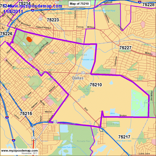 map of 75210
