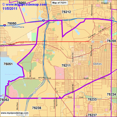 map of 75211