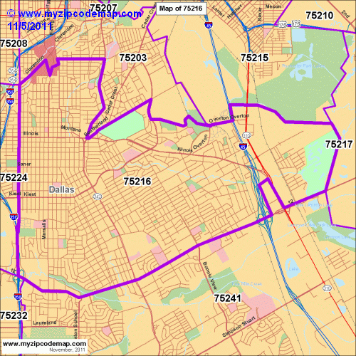 map of 75216
