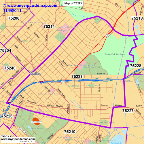 map of 75223