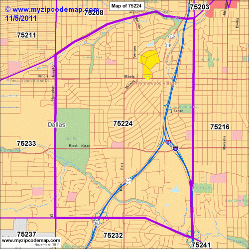 map of 75224