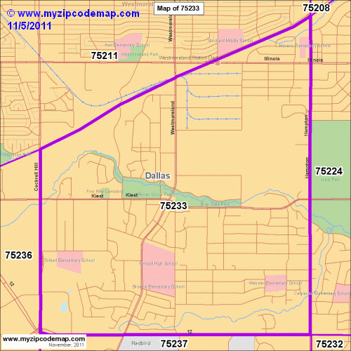 map of 75233