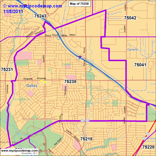 map of 75238