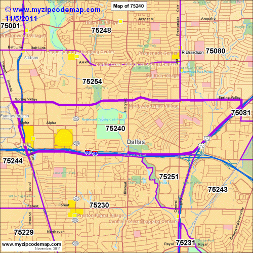 map of 75240