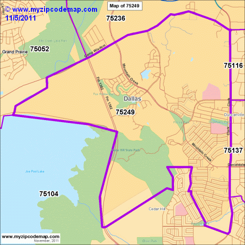 map of 75249