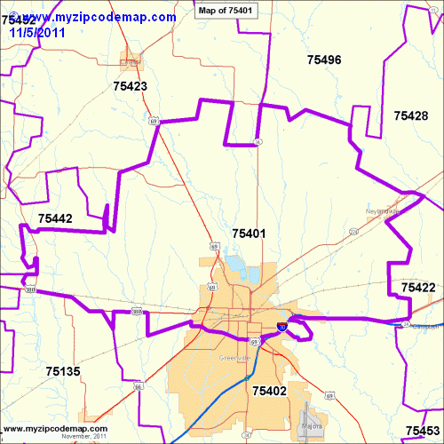 map of 75401