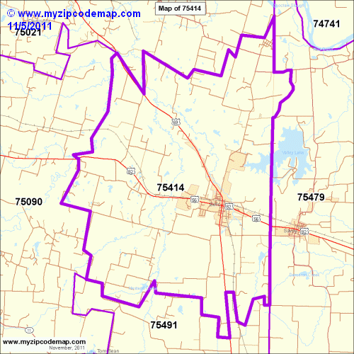 map of 75414