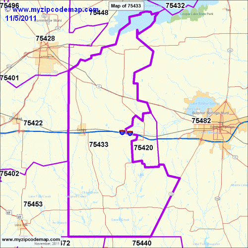 map of 75433